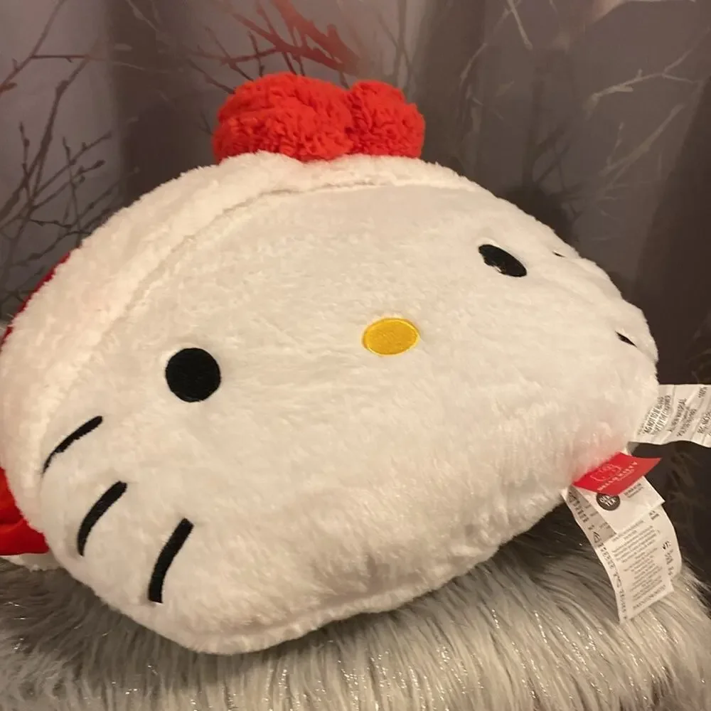 BNWT HELLO KITTY Christmas Santa Hat Pillow